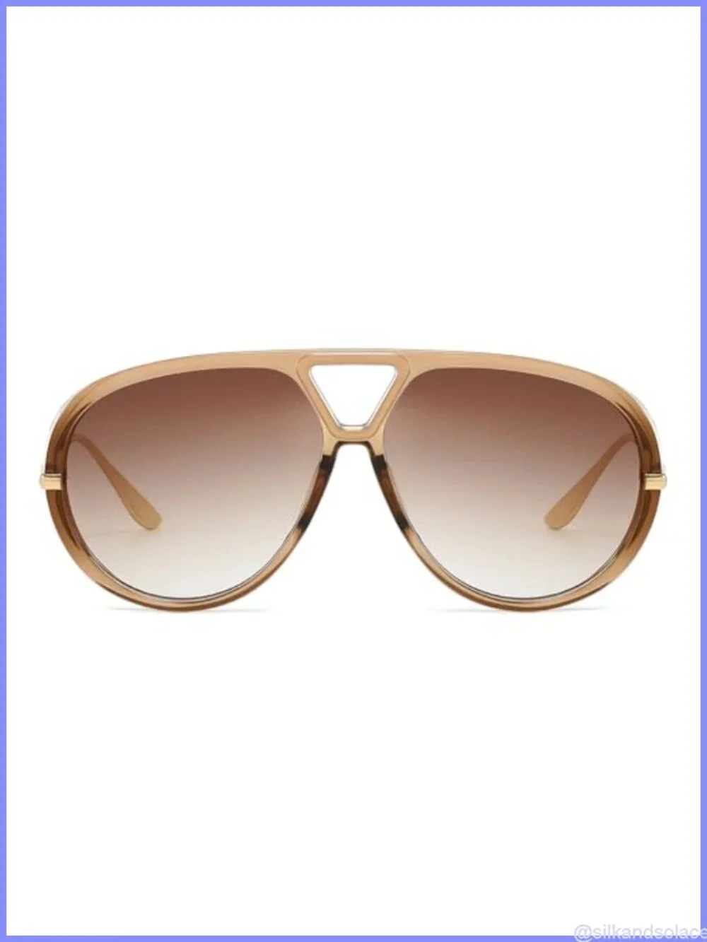 Oversized Aviator Sunglasses Shield Full Frame Gradient Lens UV400